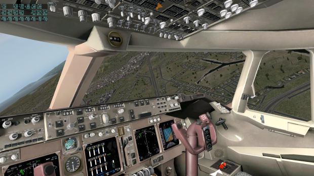 Cockpit des Jumbojets